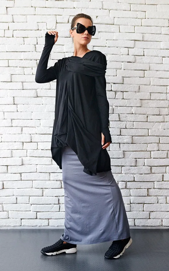 Long Sleeve Black Tunic