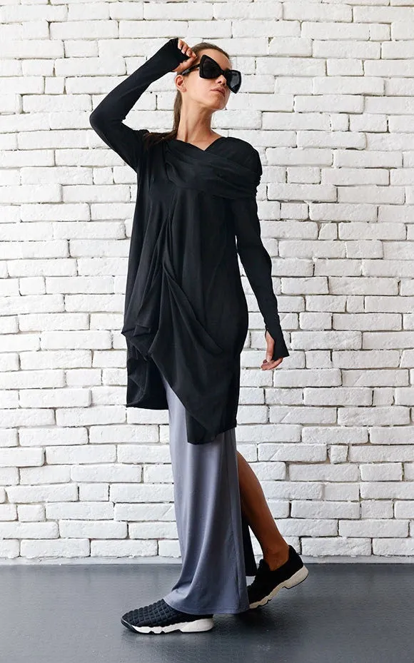 Long Sleeve Black Tunic