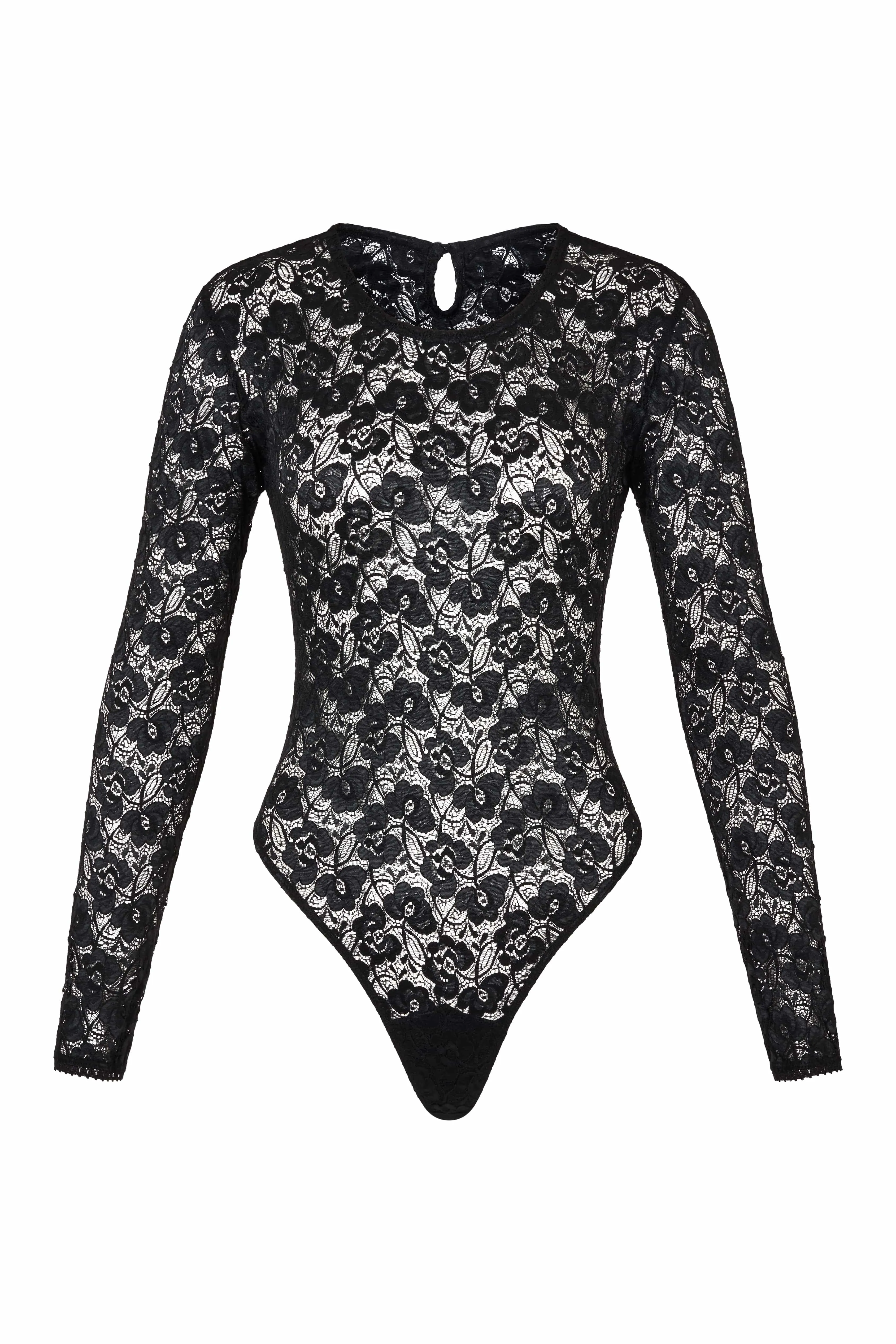 Long Sleeve Bodysuit Black