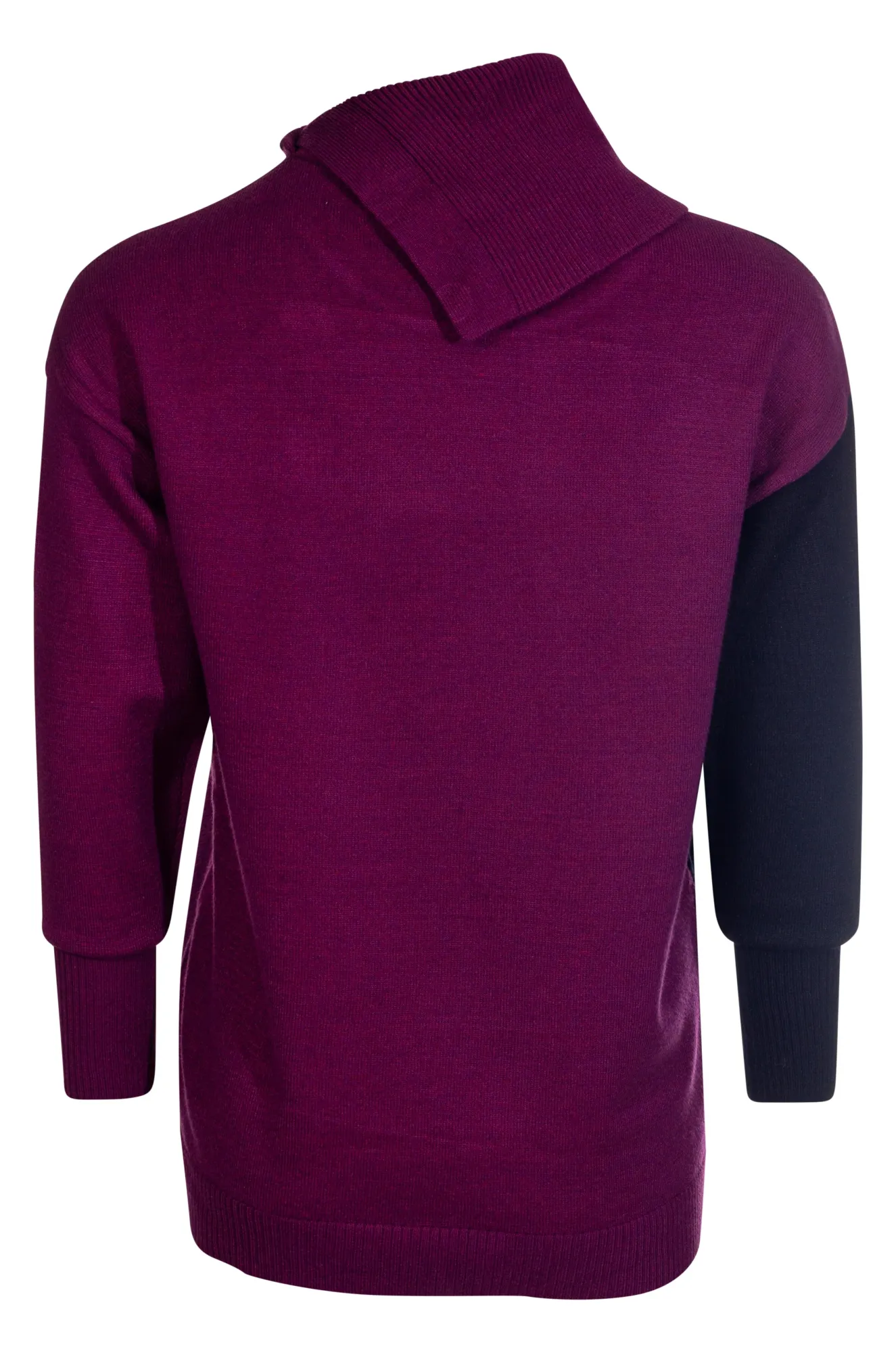 Luxe Knitwear Jumper | Berry Marle/Black | 7324ZZ