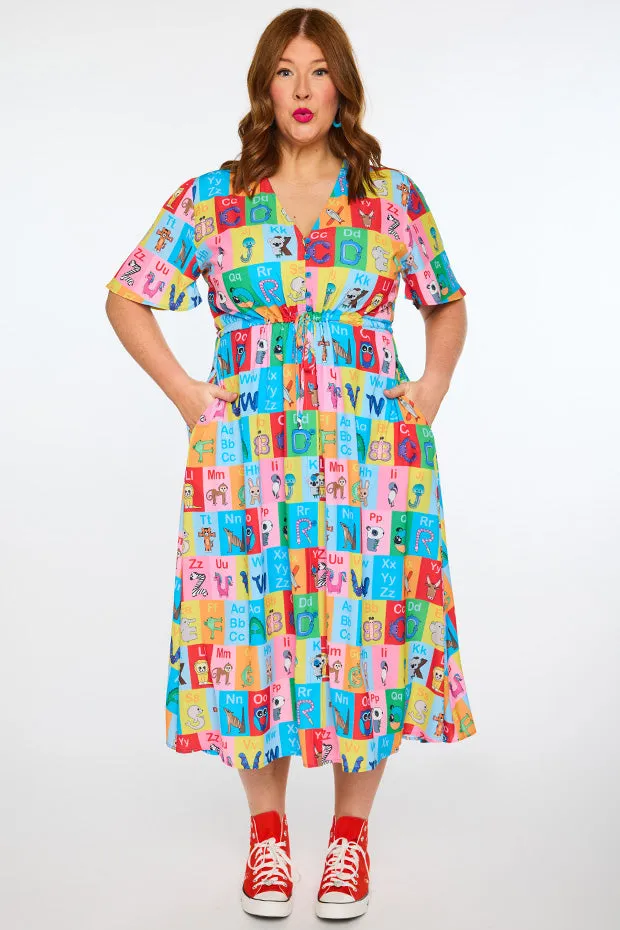 Marley Alpha Animal Cards Dress