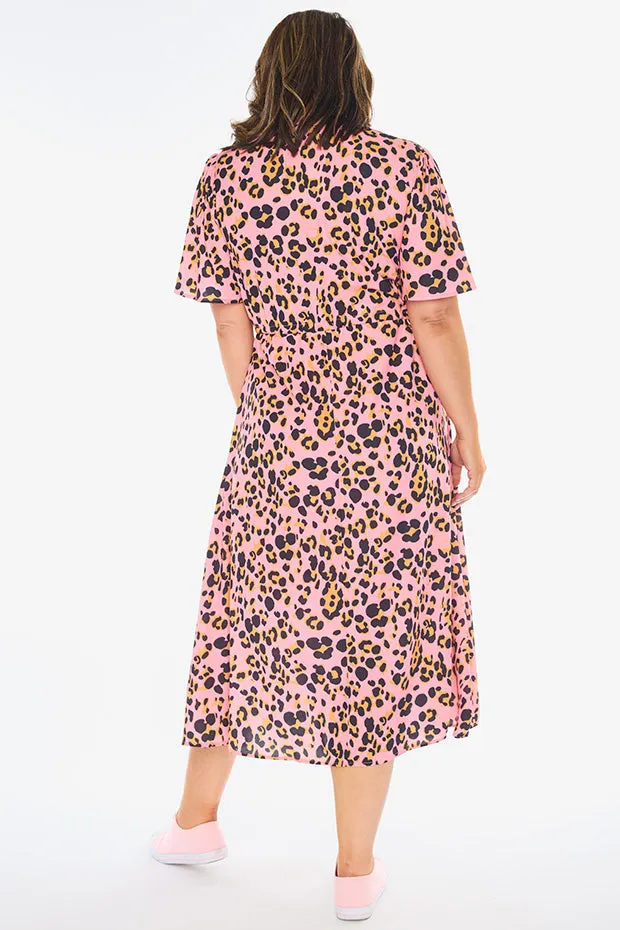 Marley Pink Leopard Dress