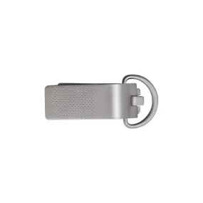 Matte Silver Finish Openable Metal Clip Accessory with D Ring