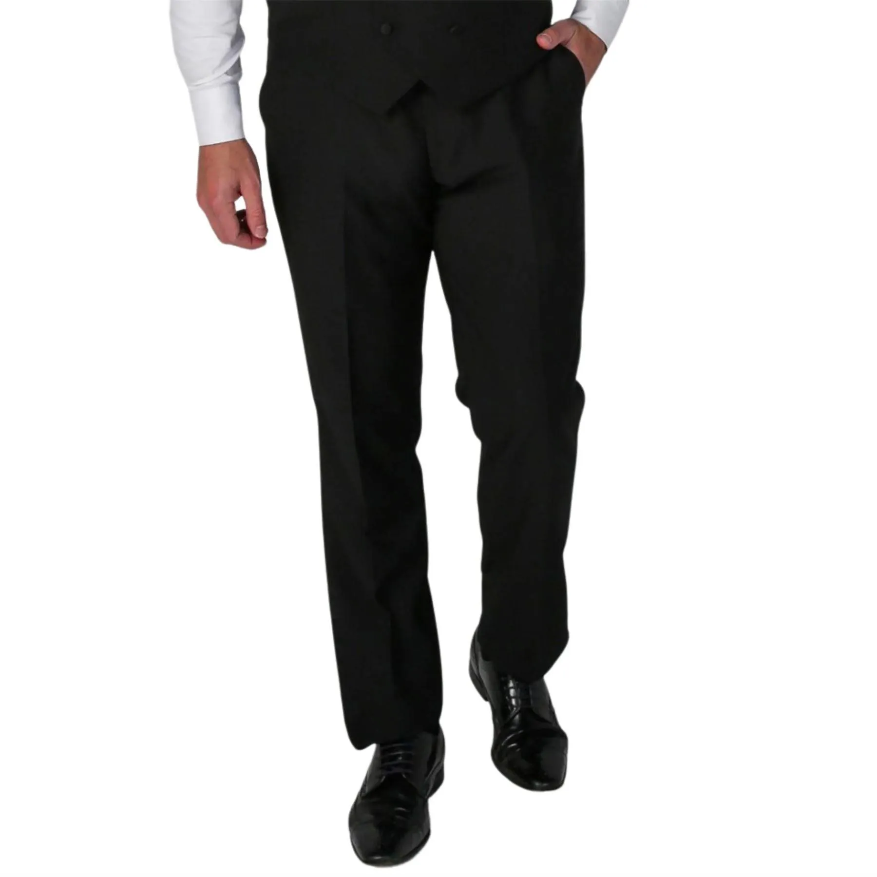 Men's Black Trousers Tuxedo Pants