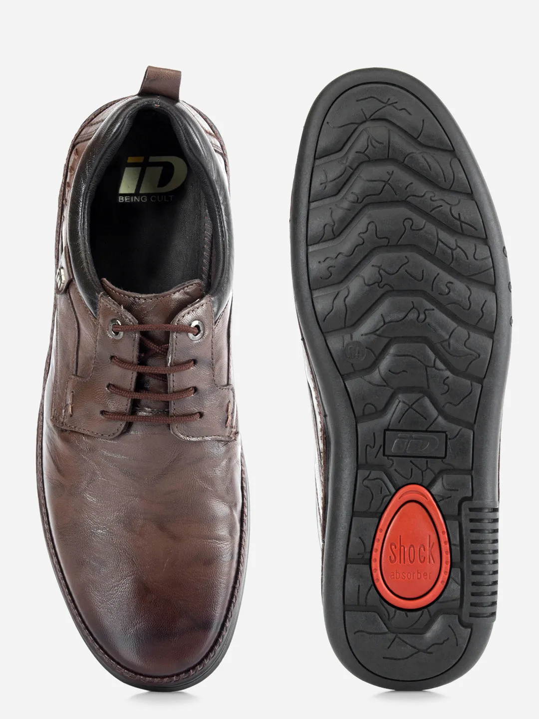 Men's Brown Dual Tone Comfort  Lace Up (ID1118)