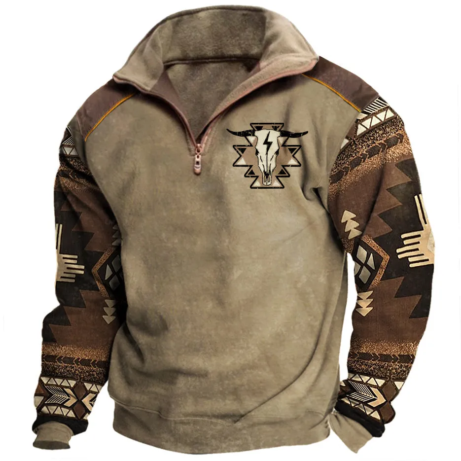 Men's Cowboy Lapel Sweatshirt | M6S0