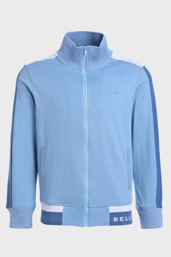 Men’s Two-Tone Full-Zip Cotton Tracksuit Jacket