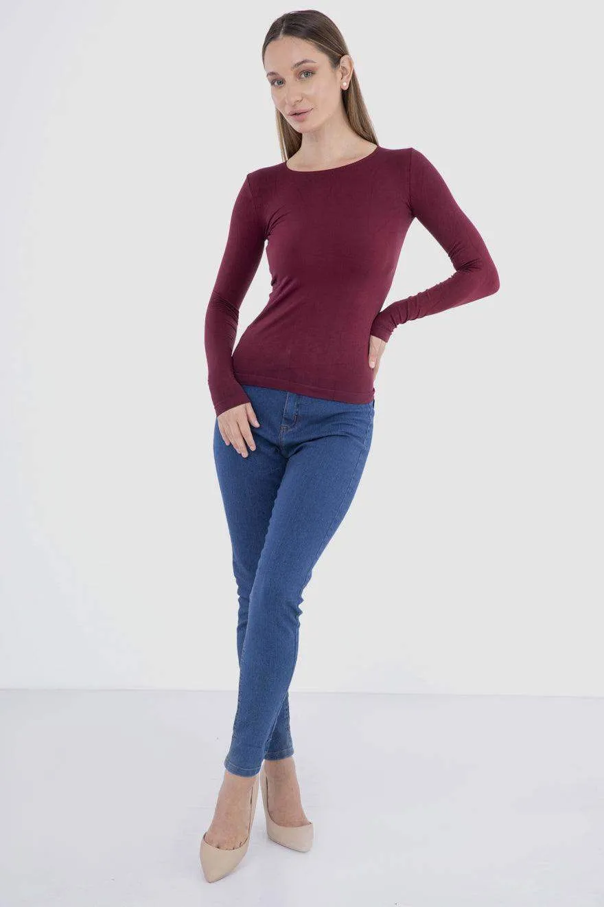 Microfiber Long Sleeves Top