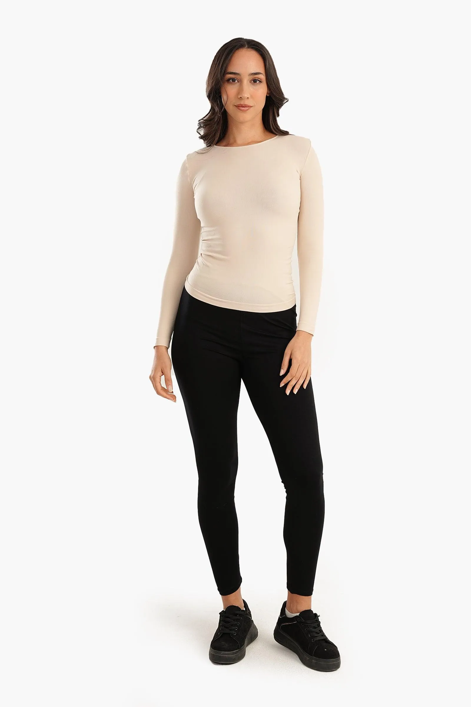 Microfiber Long Sleeves Top