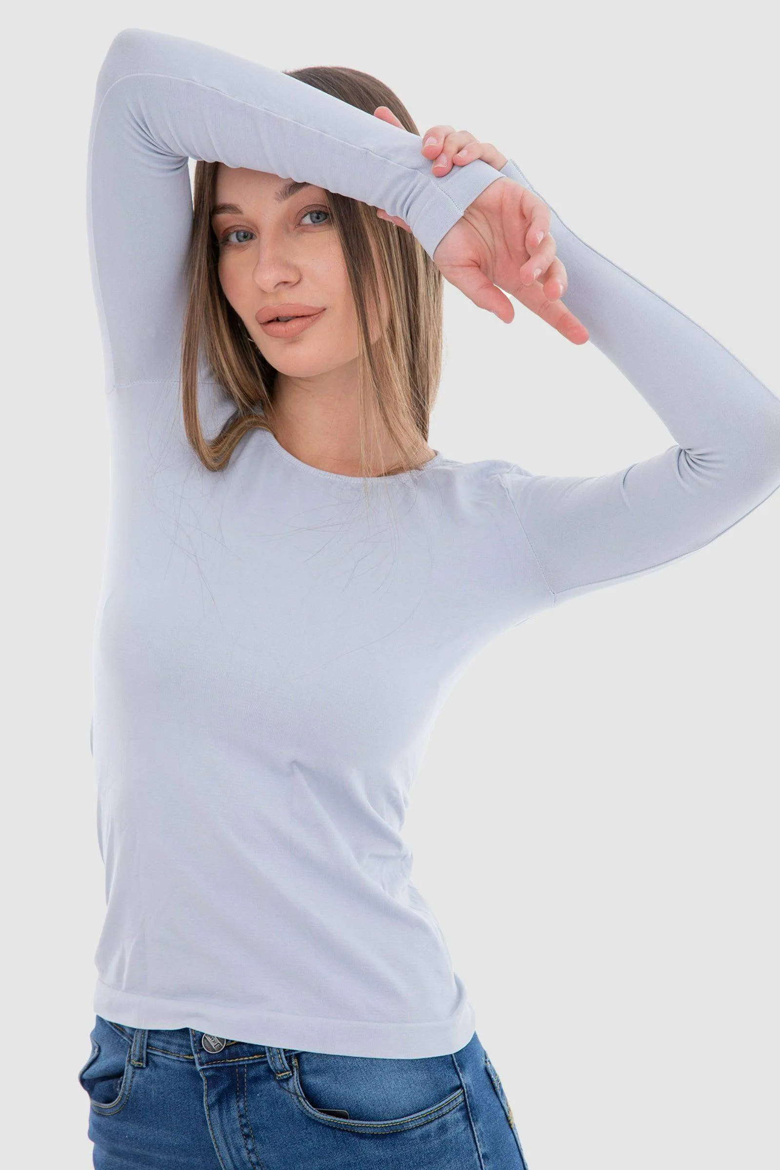 Microfiber Long Sleeves Top