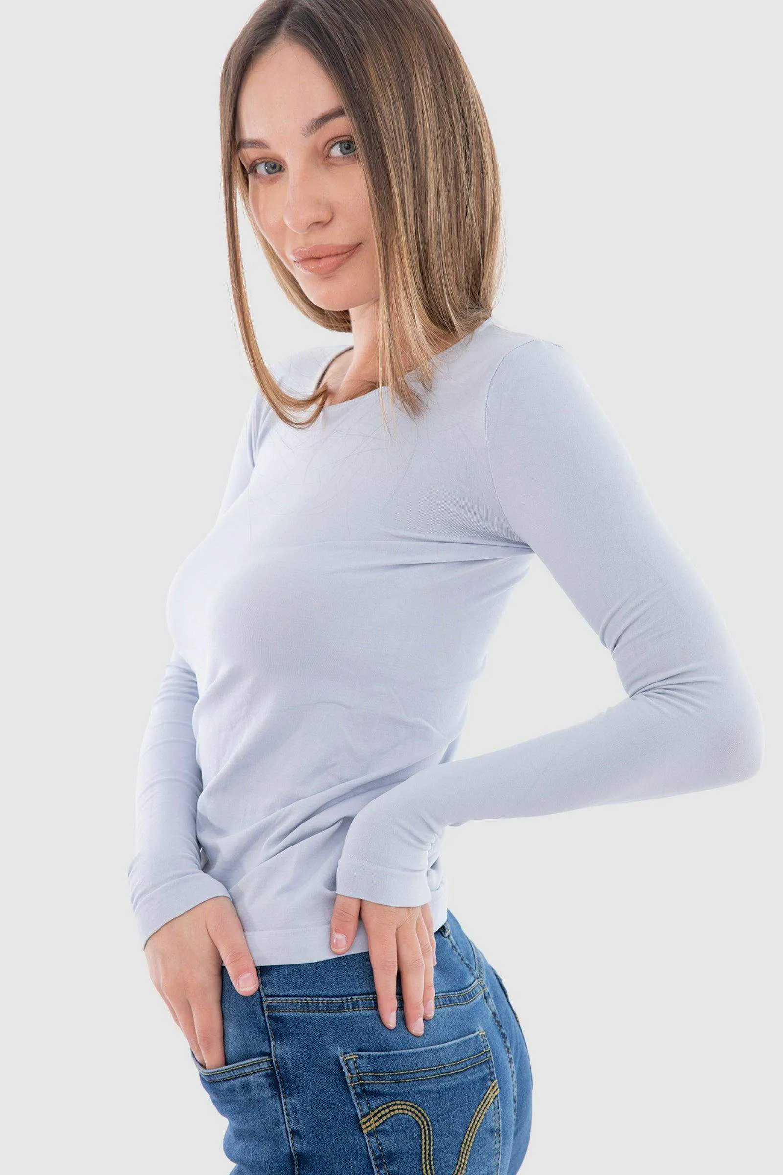 Microfiber Long Sleeves Top