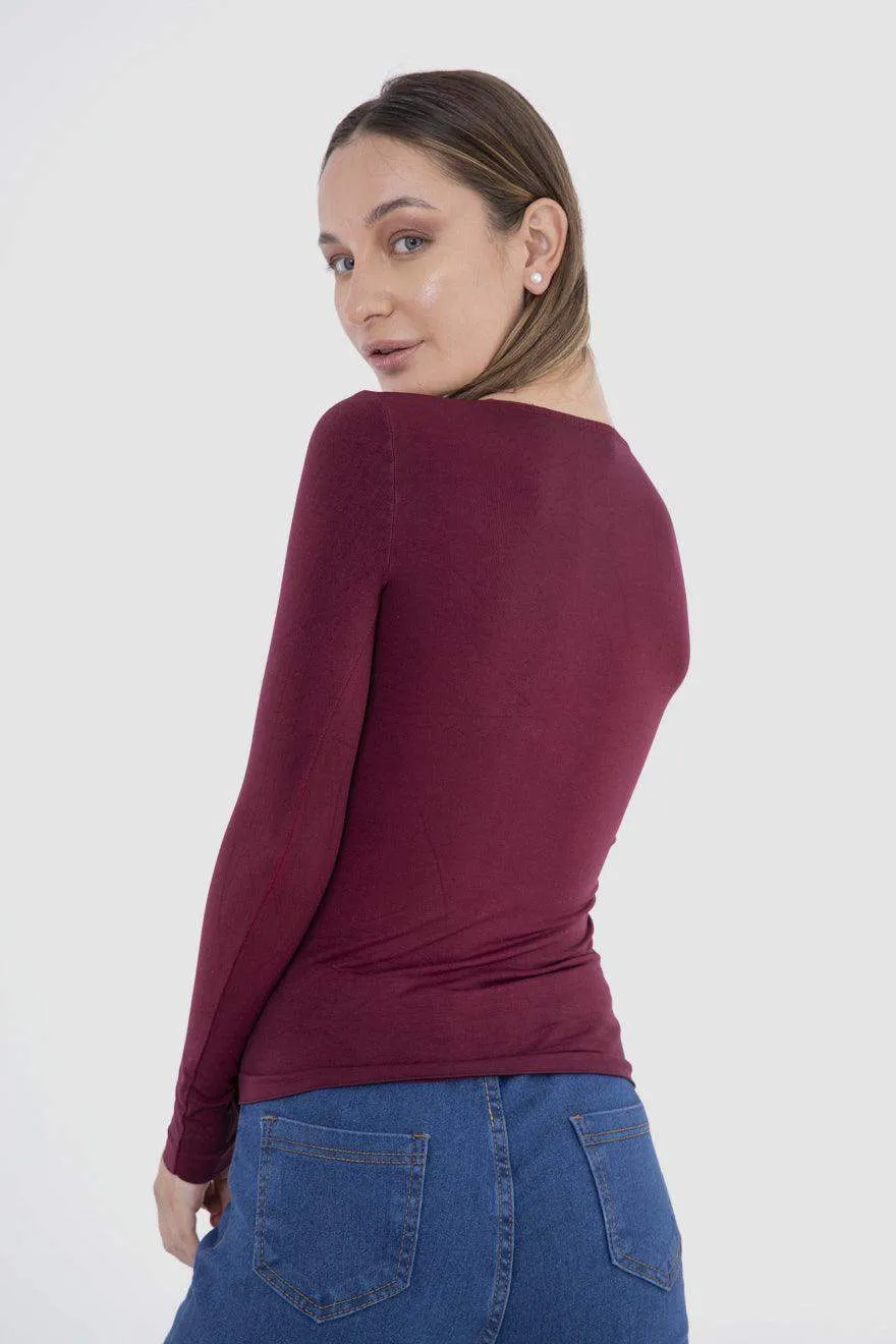 Microfiber Long Sleeves Top