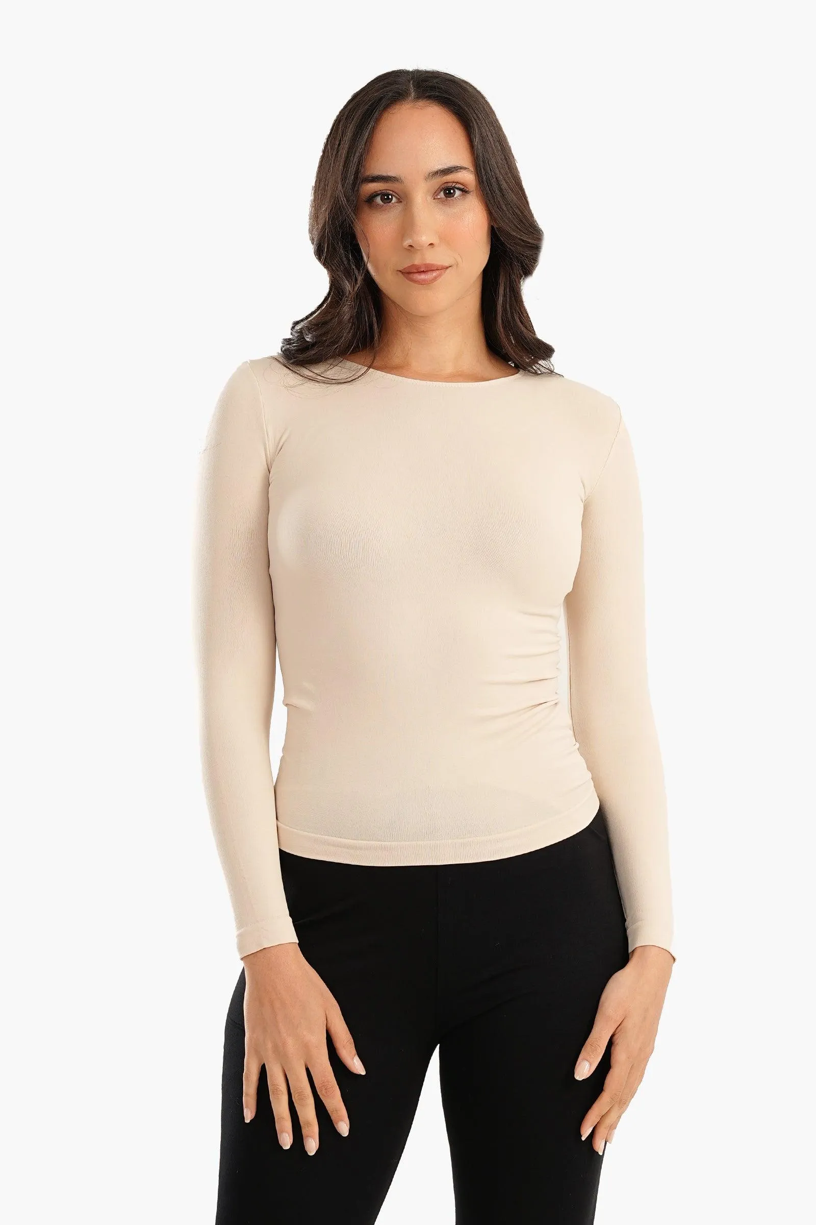 Microfiber Long Sleeves Top