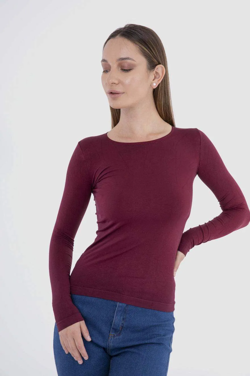 Microfiber Long Sleeves Top