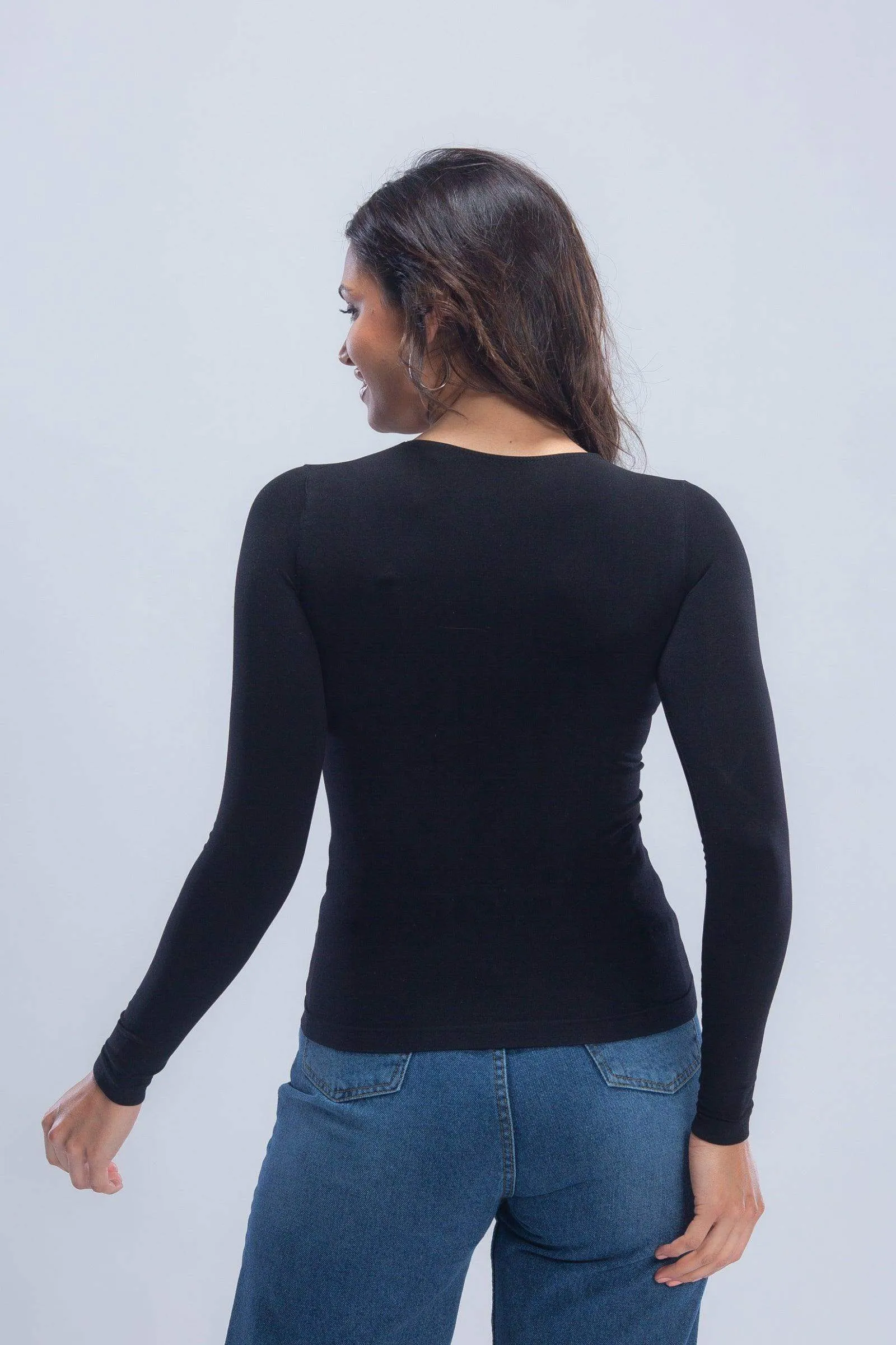 Microfiber Long Sleeves Top