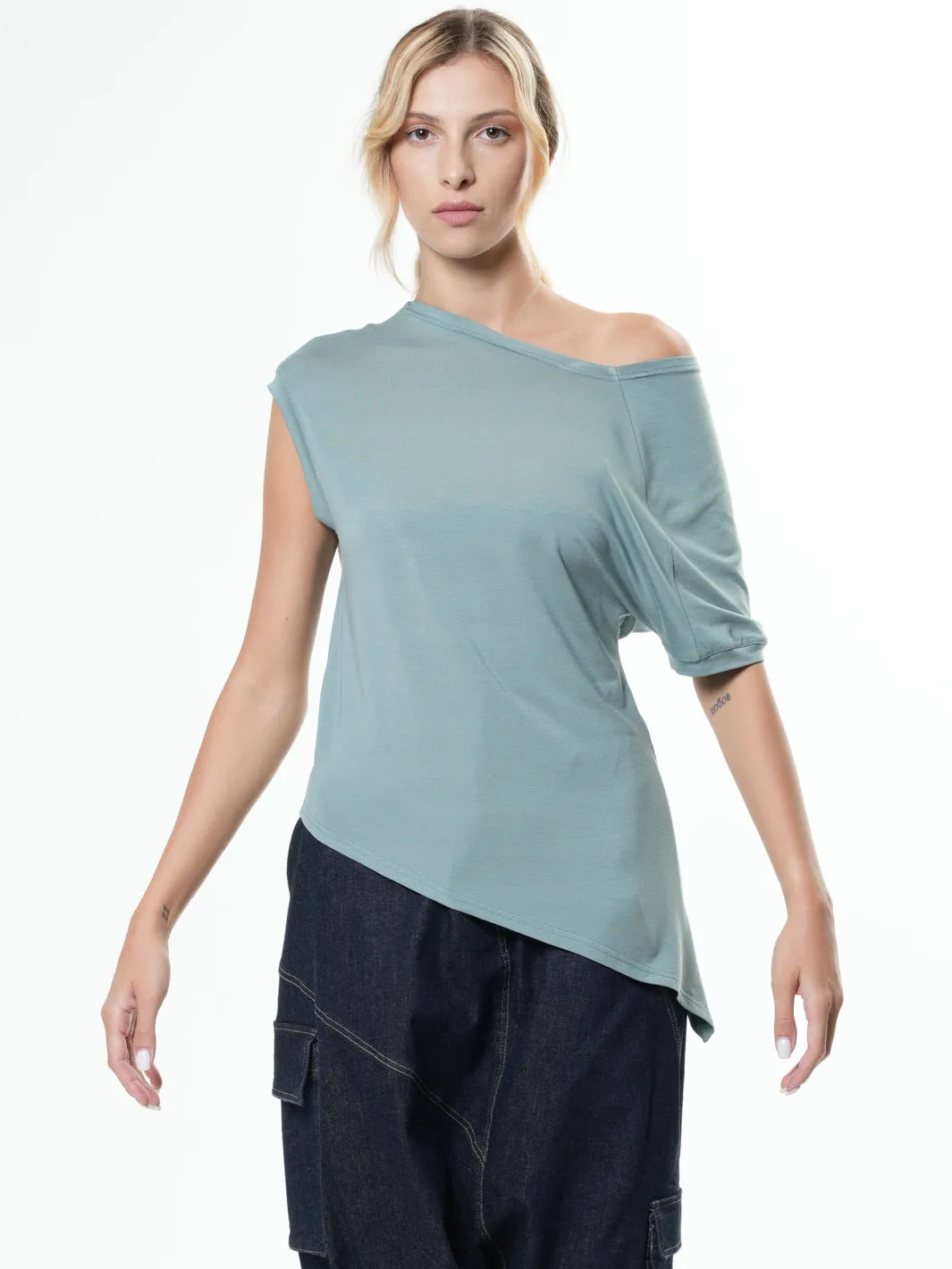 Off the Shoulder Asymmetrical Top