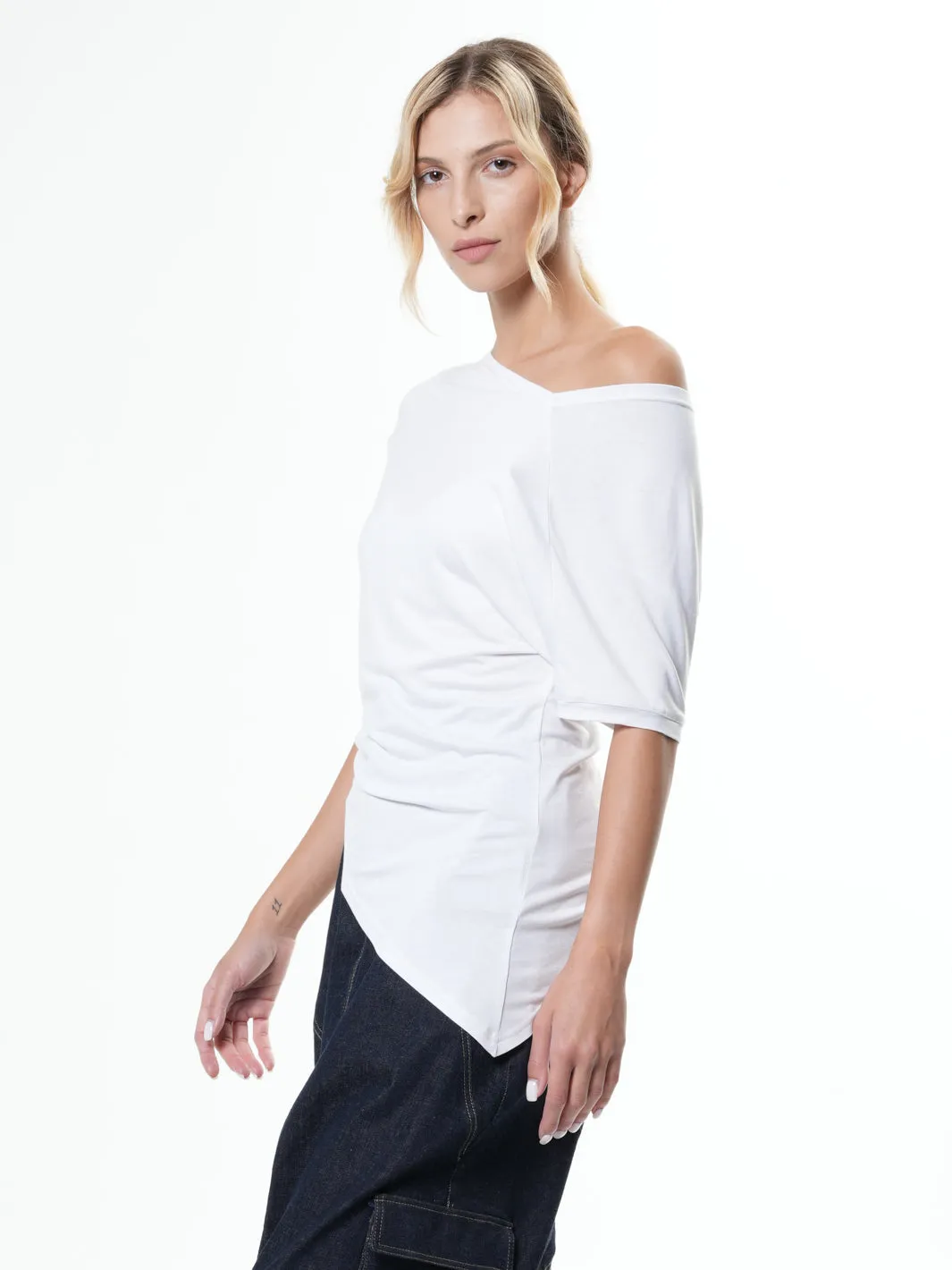 Off the Shoulder Asymmetrical Top