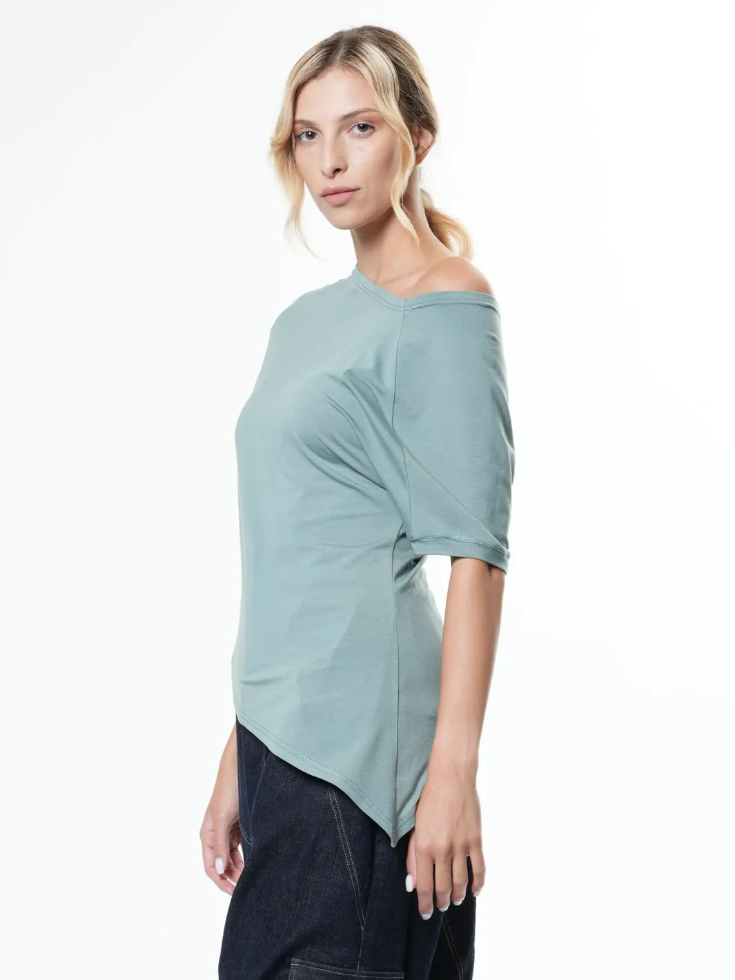 Off the Shoulder Asymmetrical Top