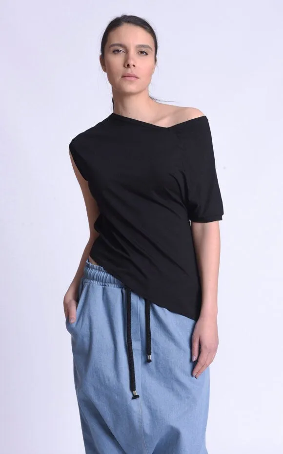 Off the Shoulder Asymmetrical Top