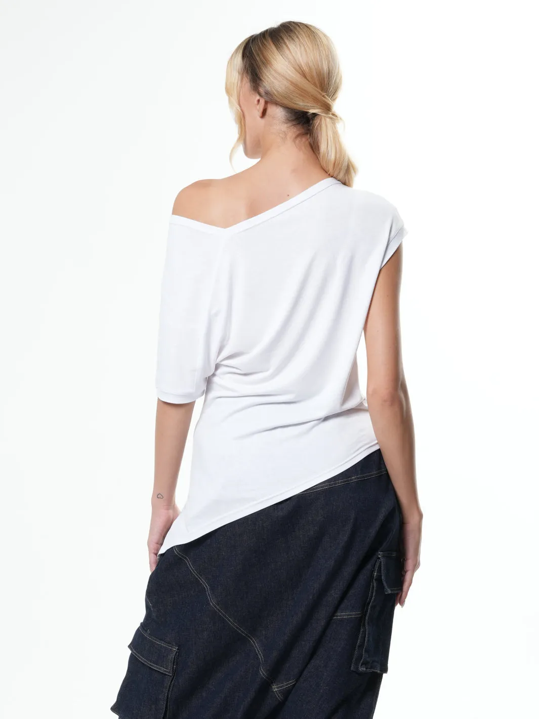 Off the Shoulder Asymmetrical Top