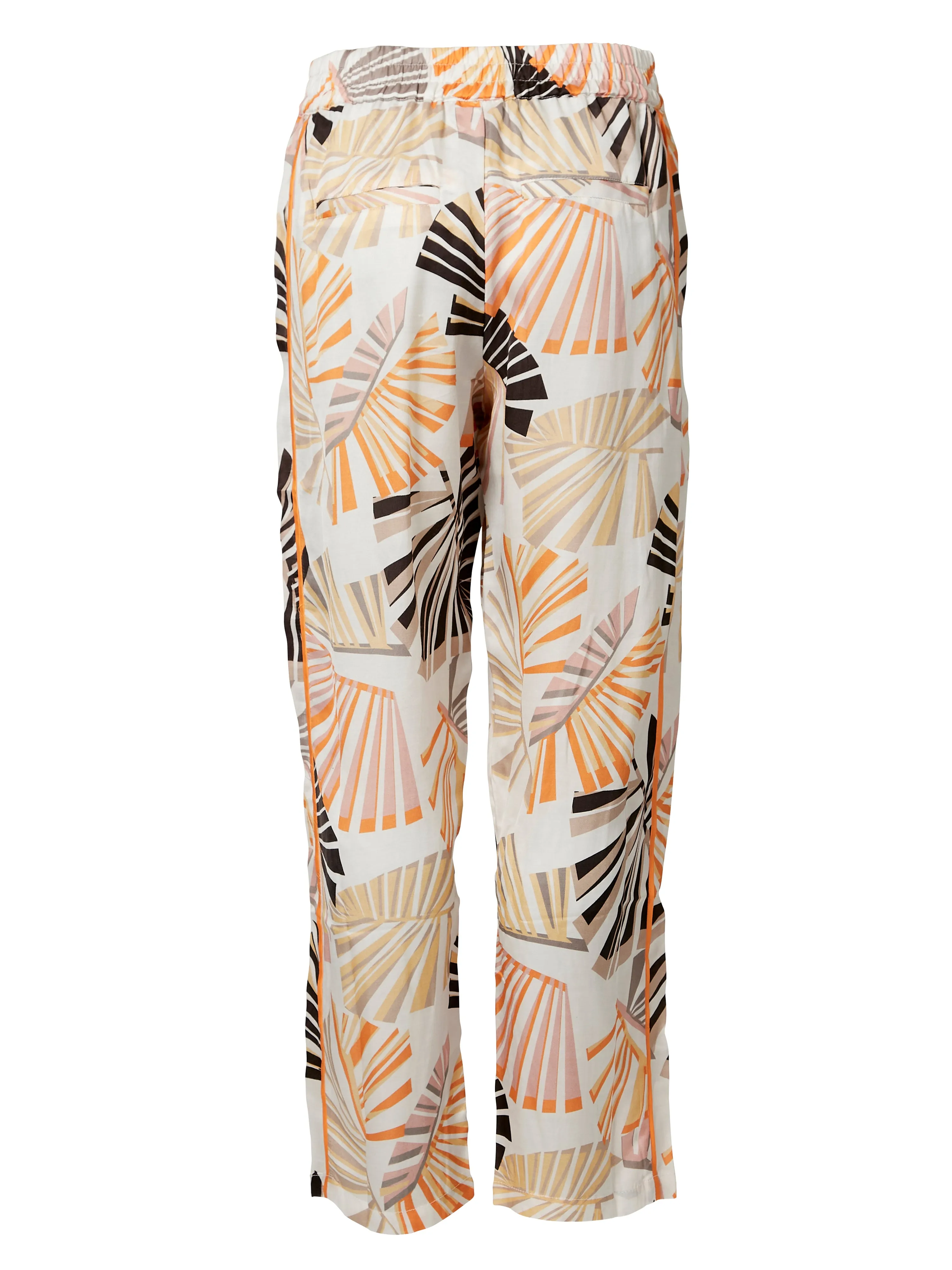 PENNY patterned trousers 7/8 - Hot Orange mix