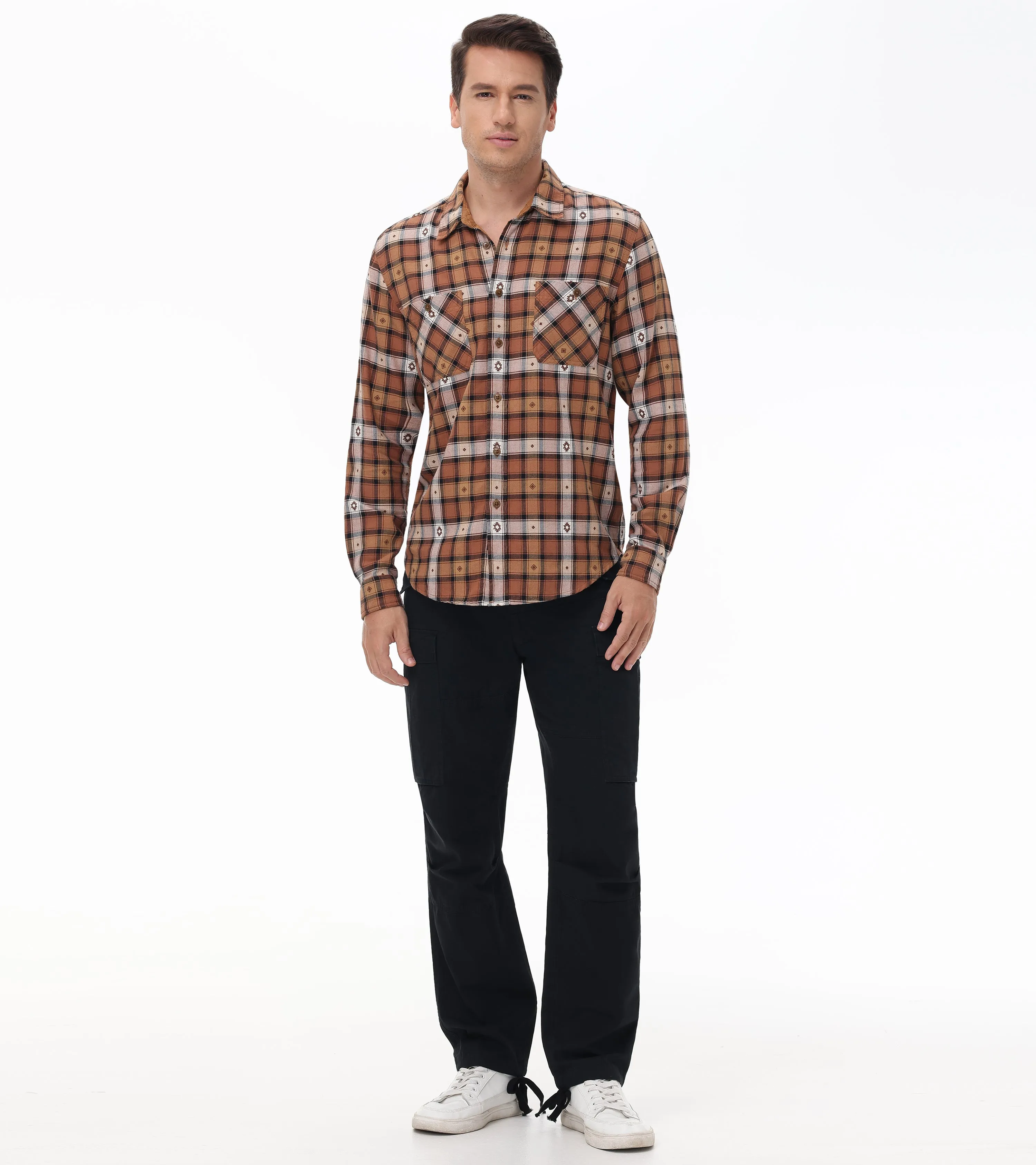 Plaid Jacquard Shirt