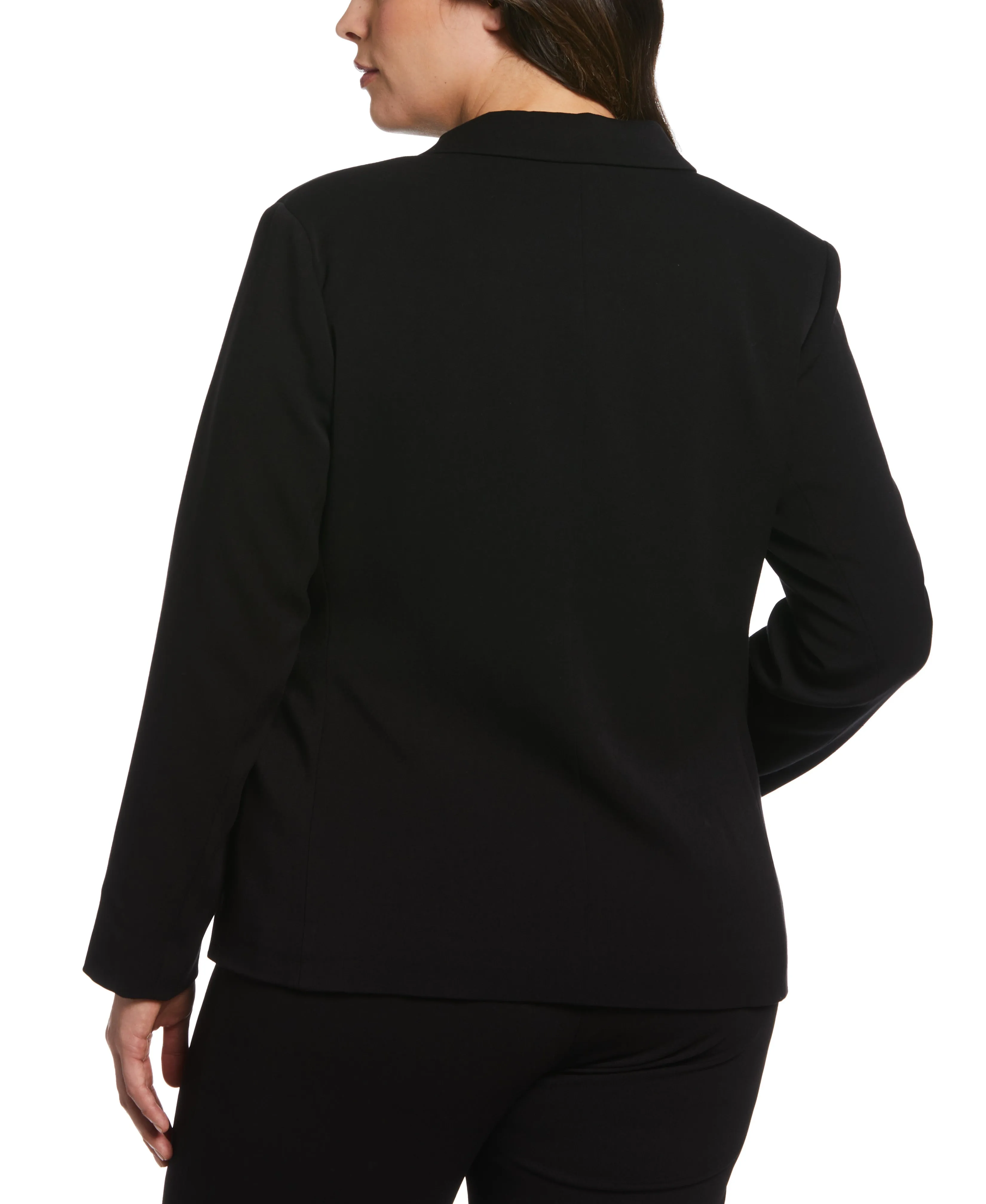 Plus Size Front-Tie Wrap Blazer