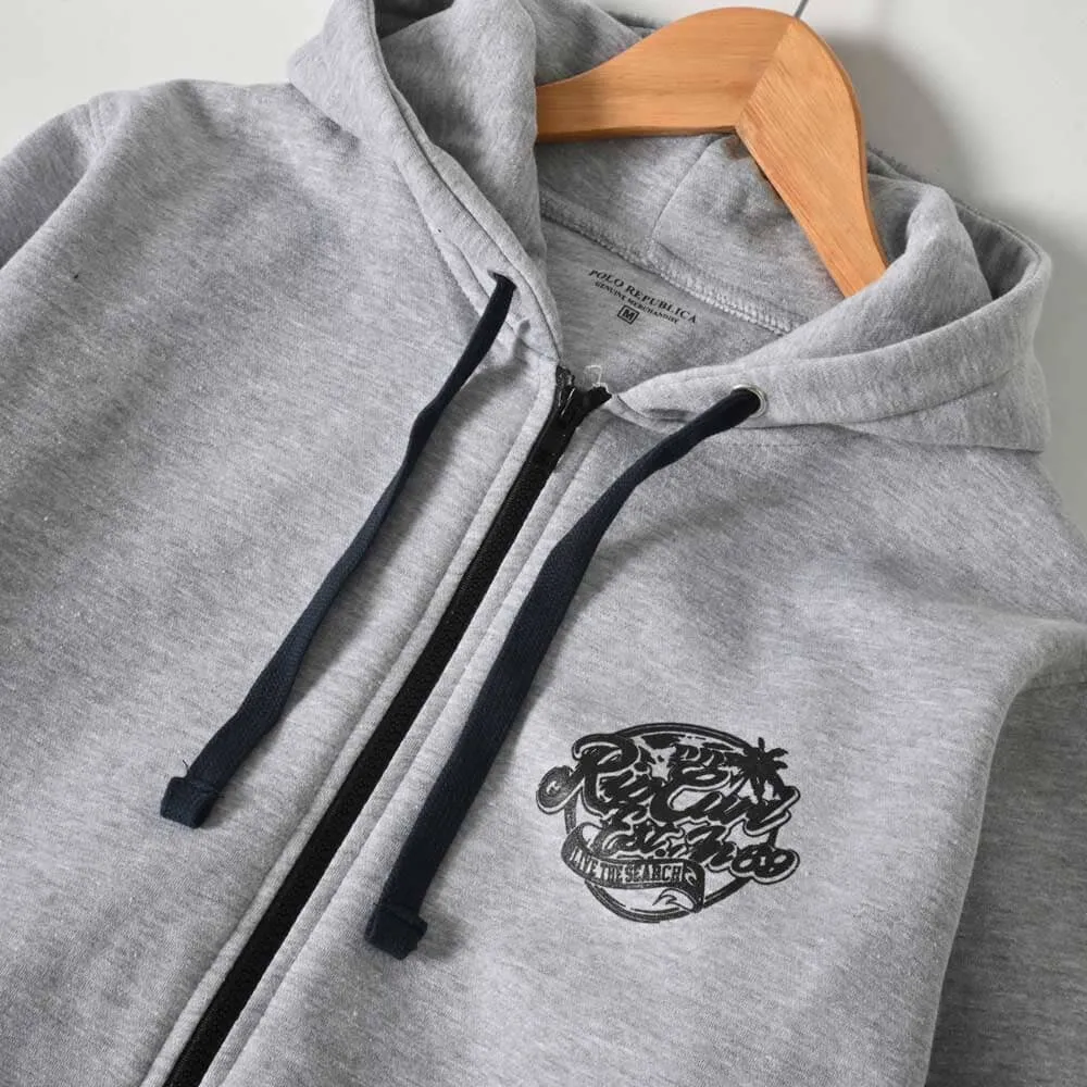 Polo Republica Men's Rip Curl Printed Zipper Hoodie