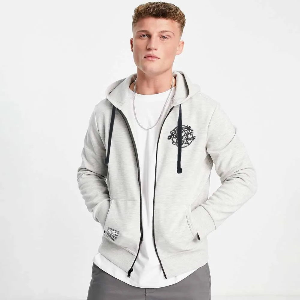 Polo Republica Men's Rip Curl Printed Zipper Hoodie