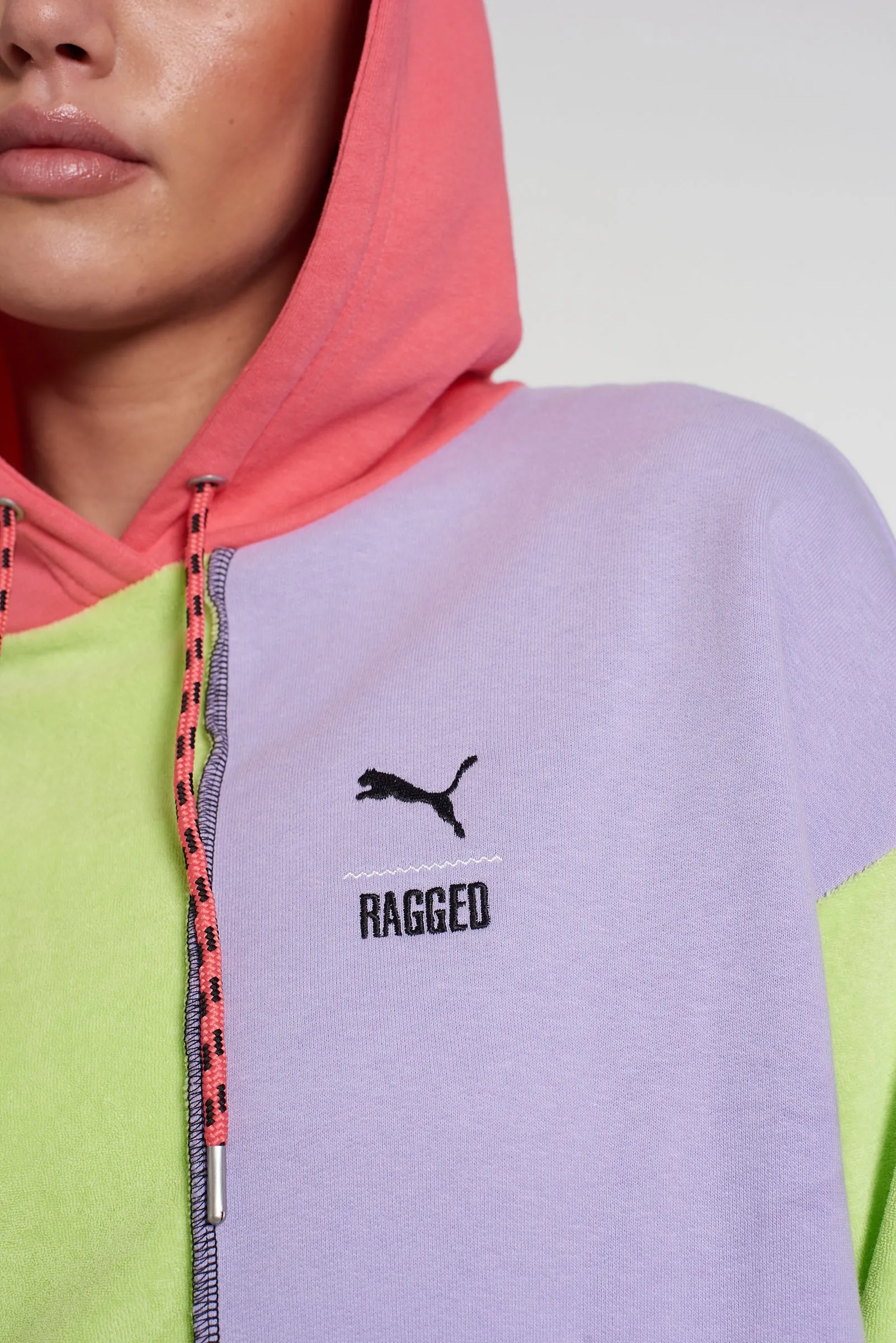 PUMA x The Ragged Priest Colour Block Jersey Hoodie