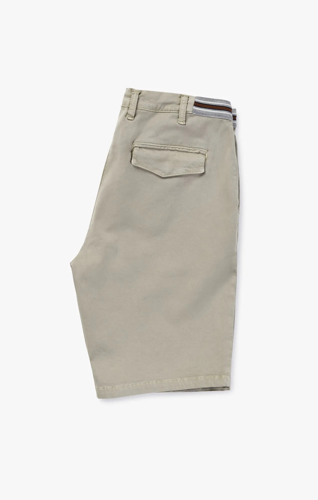 Ravenna Drawstring Shorts In Aluminum Soft Touch