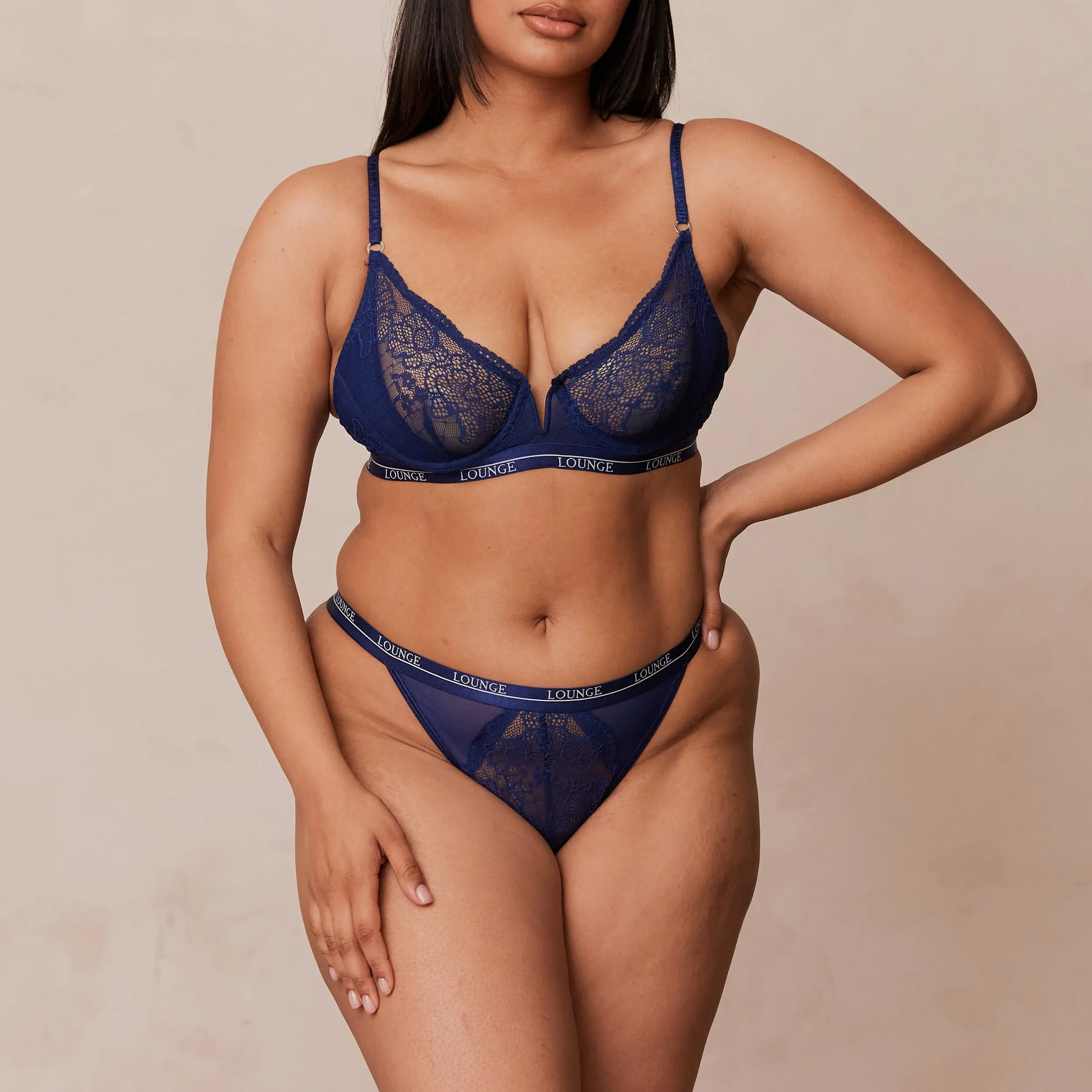 Royal Balcony Bra  - Navy