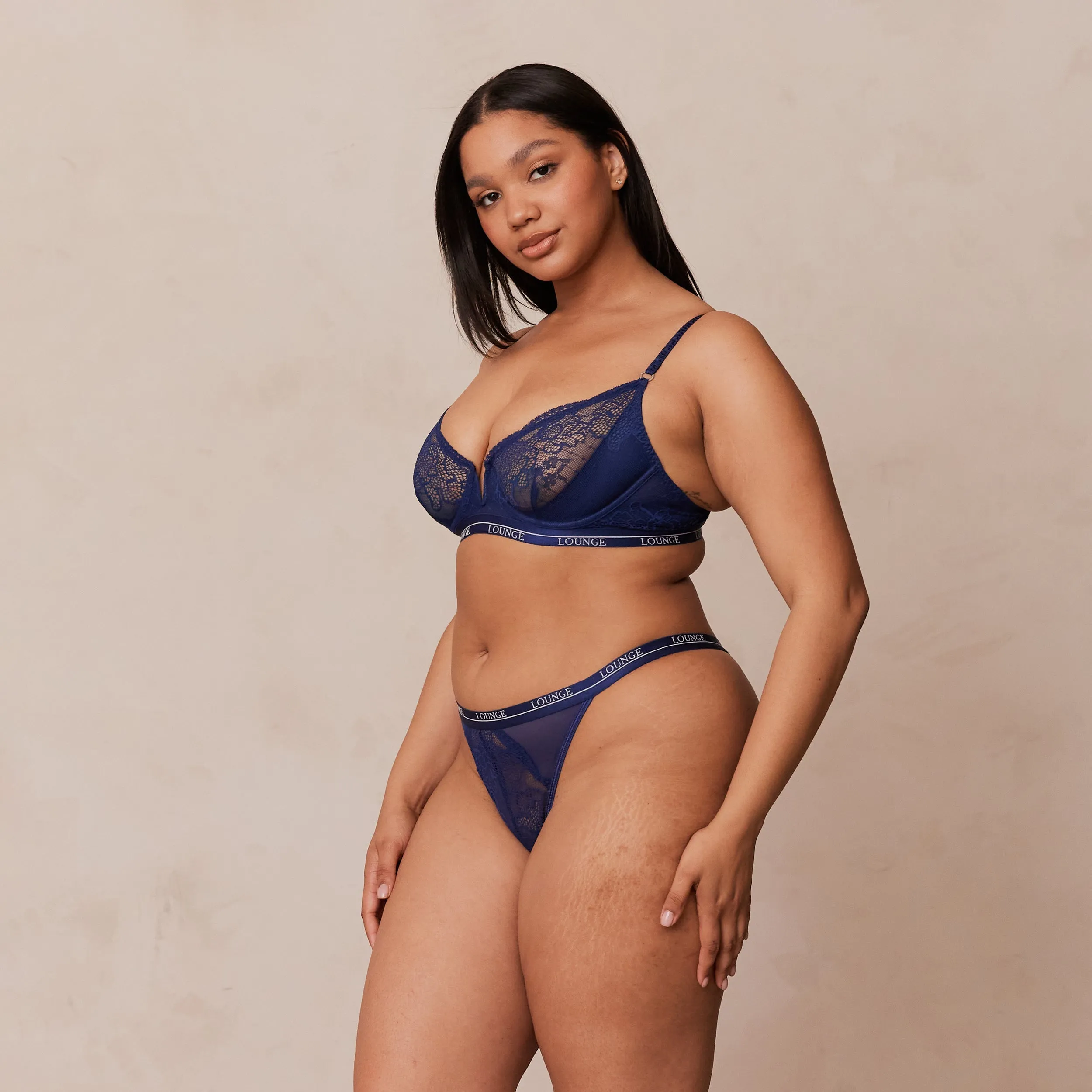 Royal Balcony Bra  - Navy