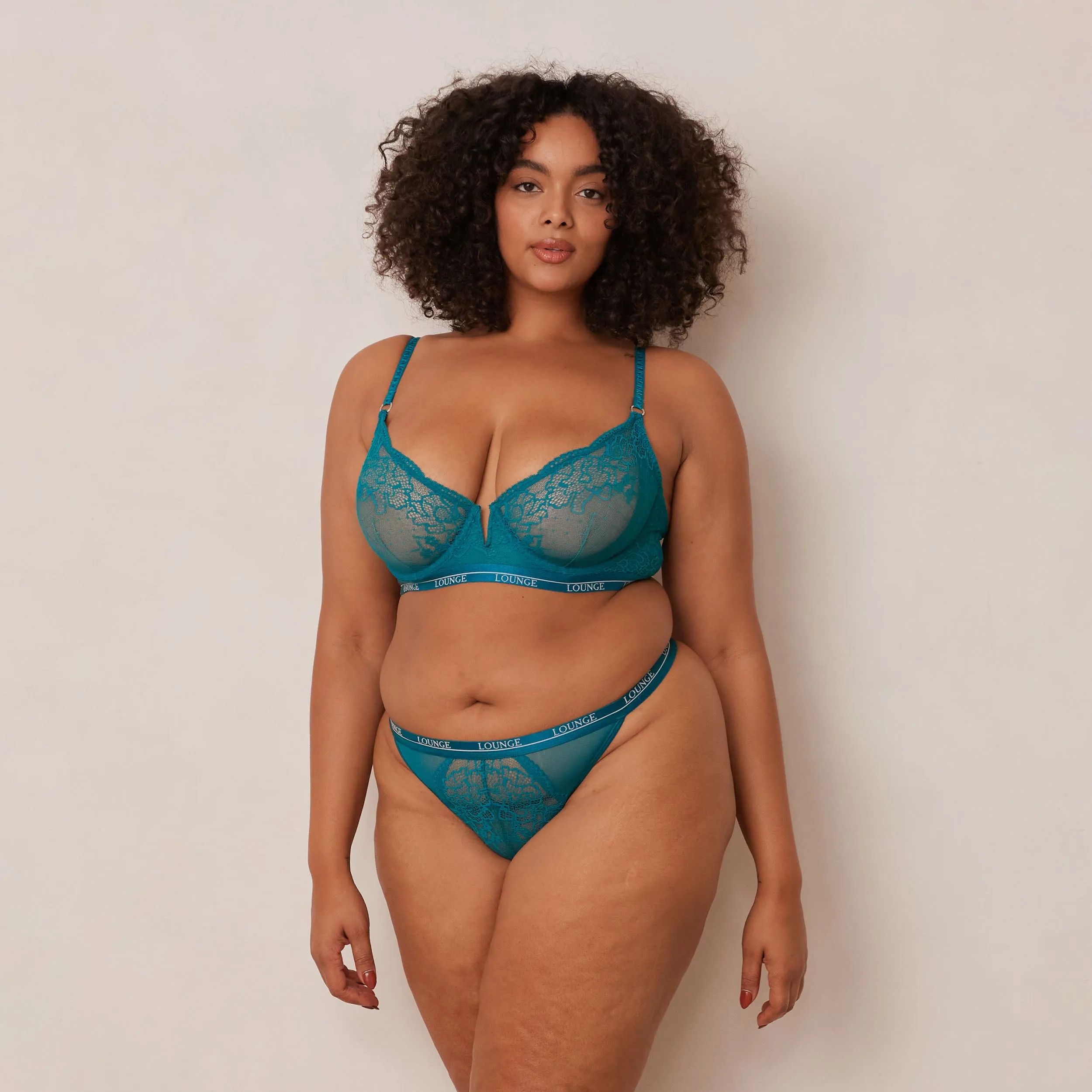 Royal Balcony Bra  - Turquoise