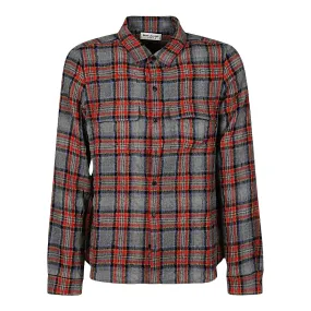 Saint Laurent Plaid-Checked Shirt