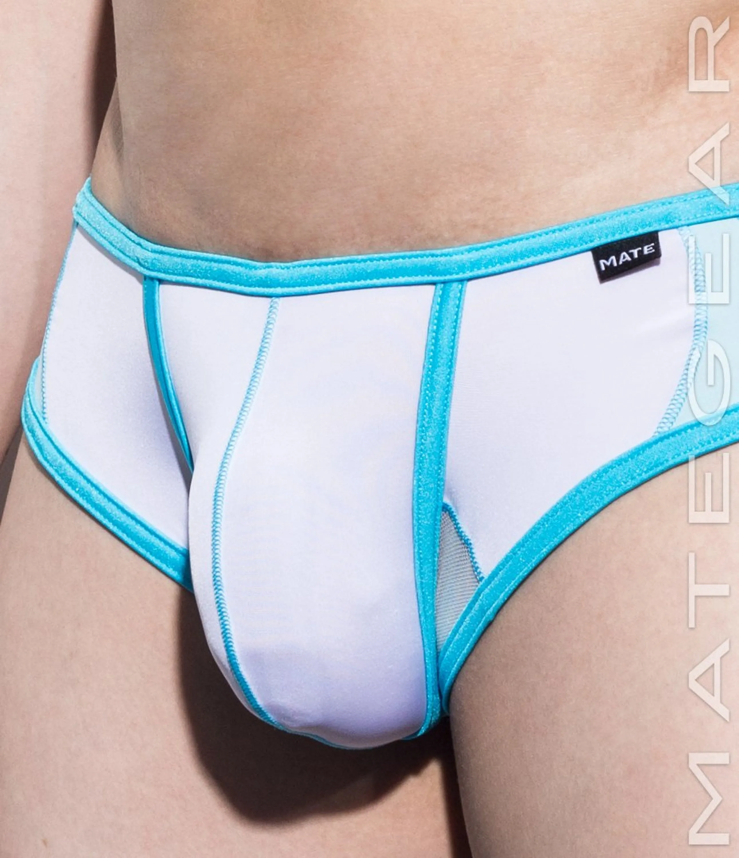 Sexy Men's Underwear Very Sexy Ultra Squarecut Trunks - Ji Su III (Ultra Thin Nylon / Mesh Bottom Panels)