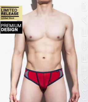 Sexy Men's Underwear Very Sexy Ultra Squarecut Trunks - Ji Su III (Ultra Thin Nylon / Mesh Bottom Panels)