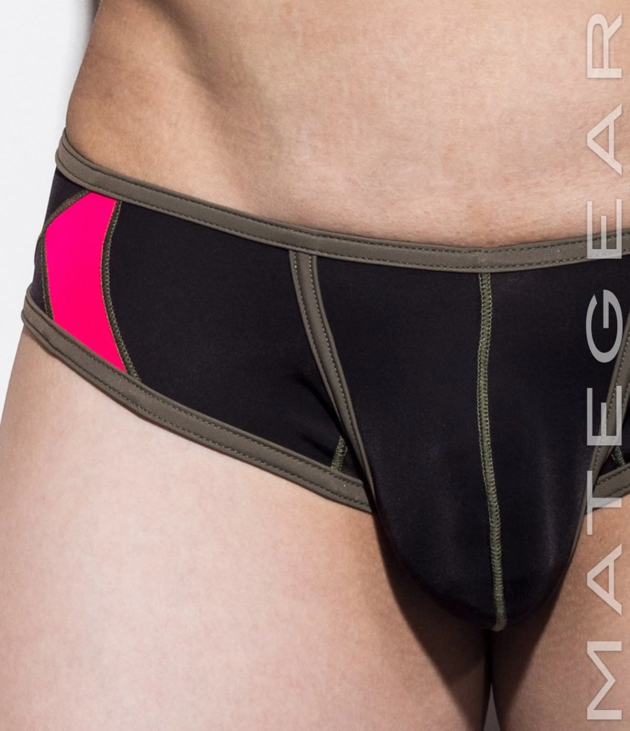 Sexy Men's Underwear Very Sexy Ultra Squarecut Trunks - Ji Su III (Ultra Thin Nylon / Mesh Bottom Panels)