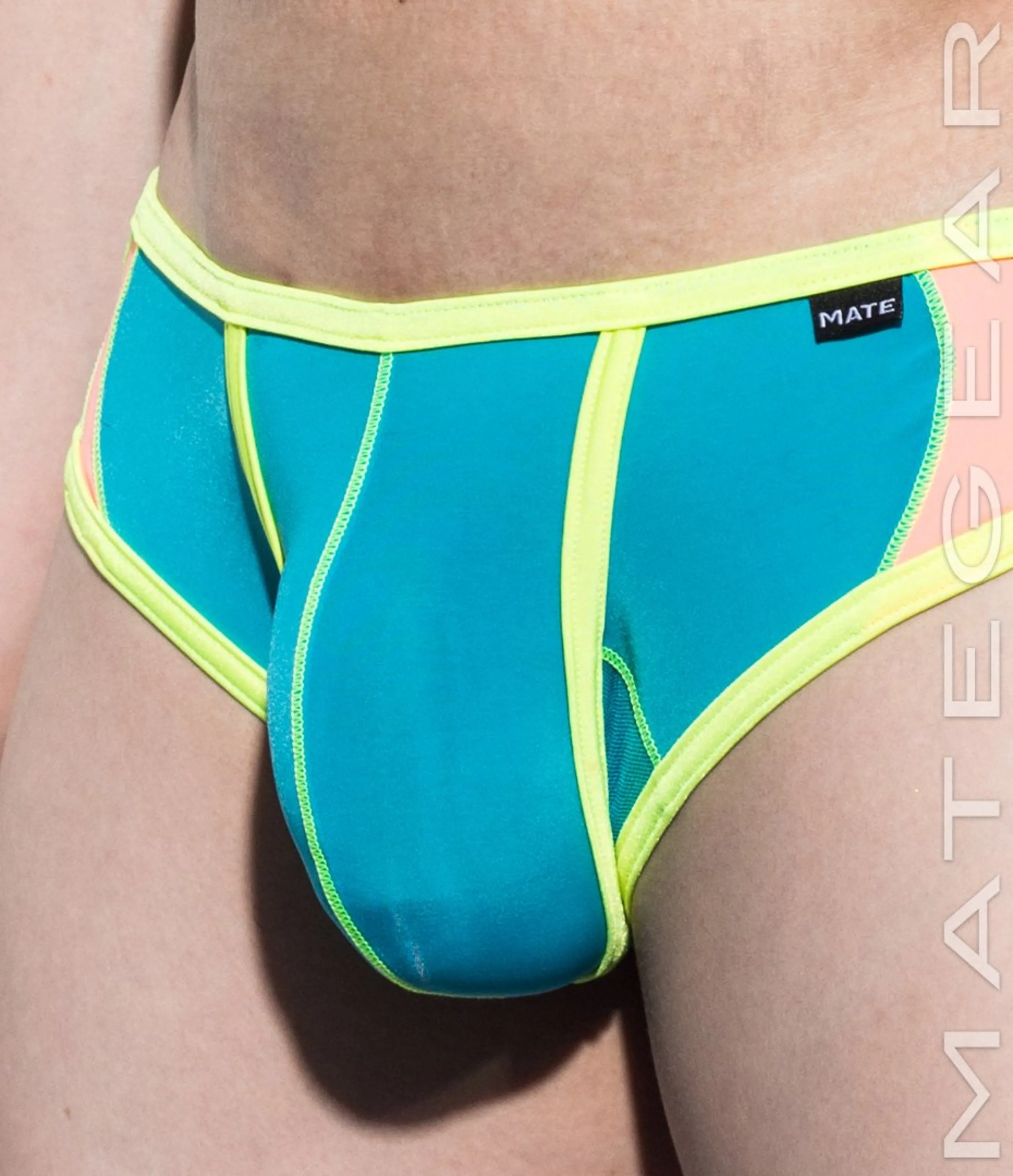 Sexy Men's Underwear Very Sexy Ultra Squarecut Trunks - Ji Su III (Ultra Thin Nylon / Mesh Bottom Panels)