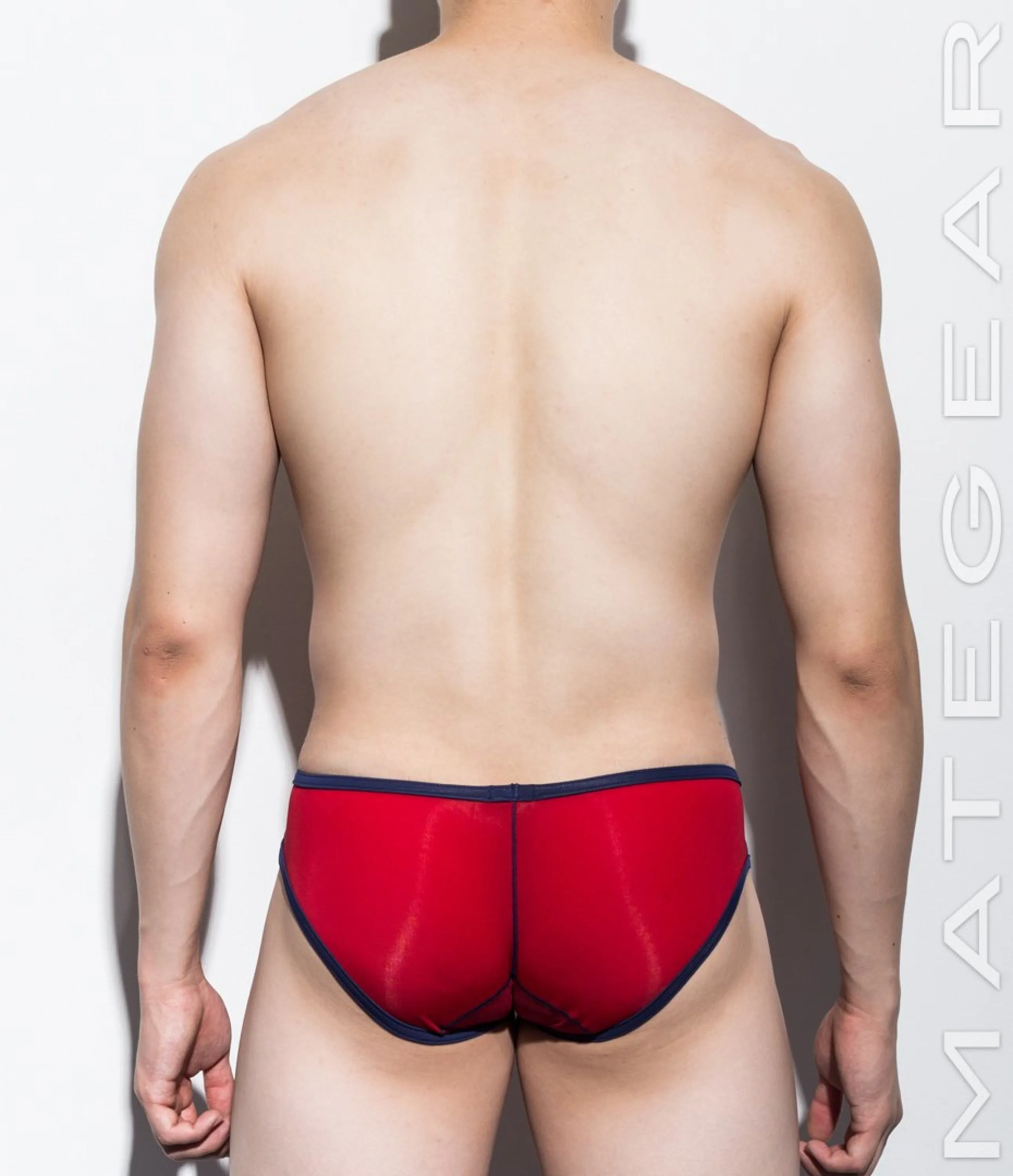 Sexy Men's Underwear Very Sexy Ultra Squarecut Trunks - Ji Su III (Ultra Thin Nylon / Mesh Bottom Panels)