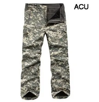 Shark Skin Softshell Tactical Military Camouflage Pants Men