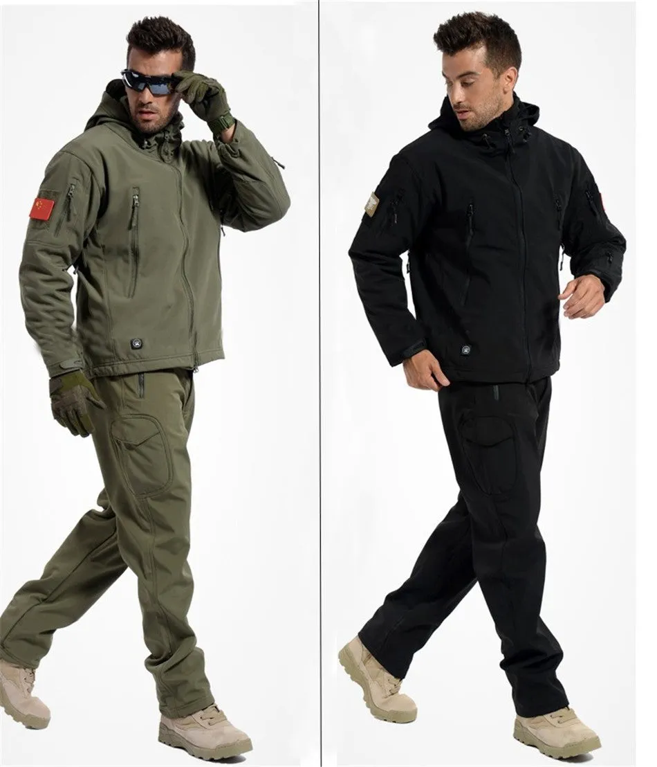 Shark Skin Softshell Tactical Military Camouflage Pants Men