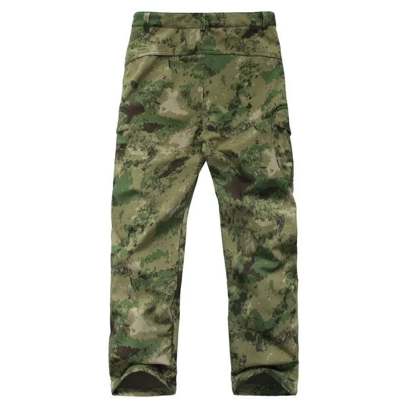 Shark Skin Softshell Tactical Military Camouflage Pants Men