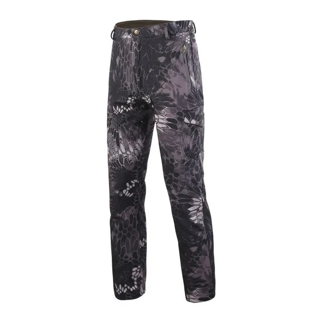 Shark Skin Softshell Tactical Military Camouflage Pants Men