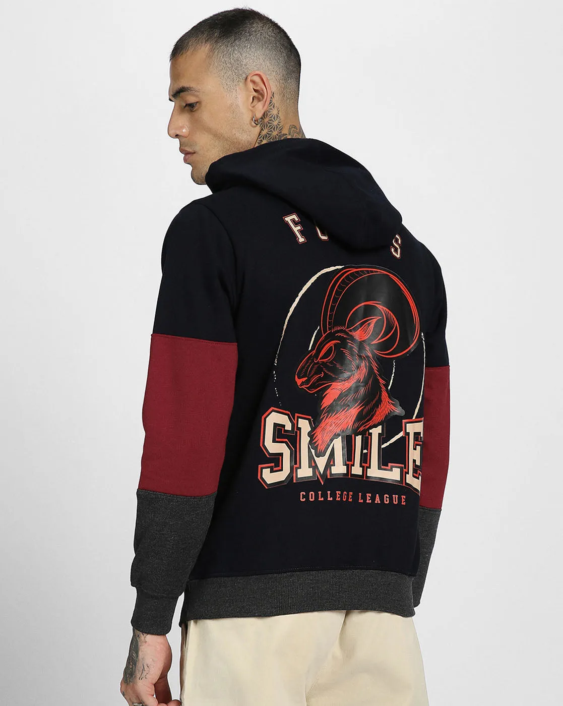 Smile Edition: College League Men's ColorBlock Hoodie