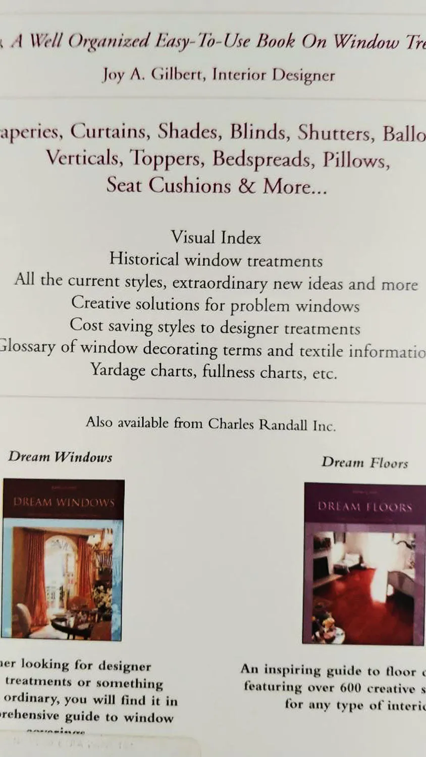 SOLD - NEW - THE ENCYCLOPEDIA OF WINDOW FASHIONS BOOK - PERFECT FOR THE INTERIOR DESIGNER IN YOU!