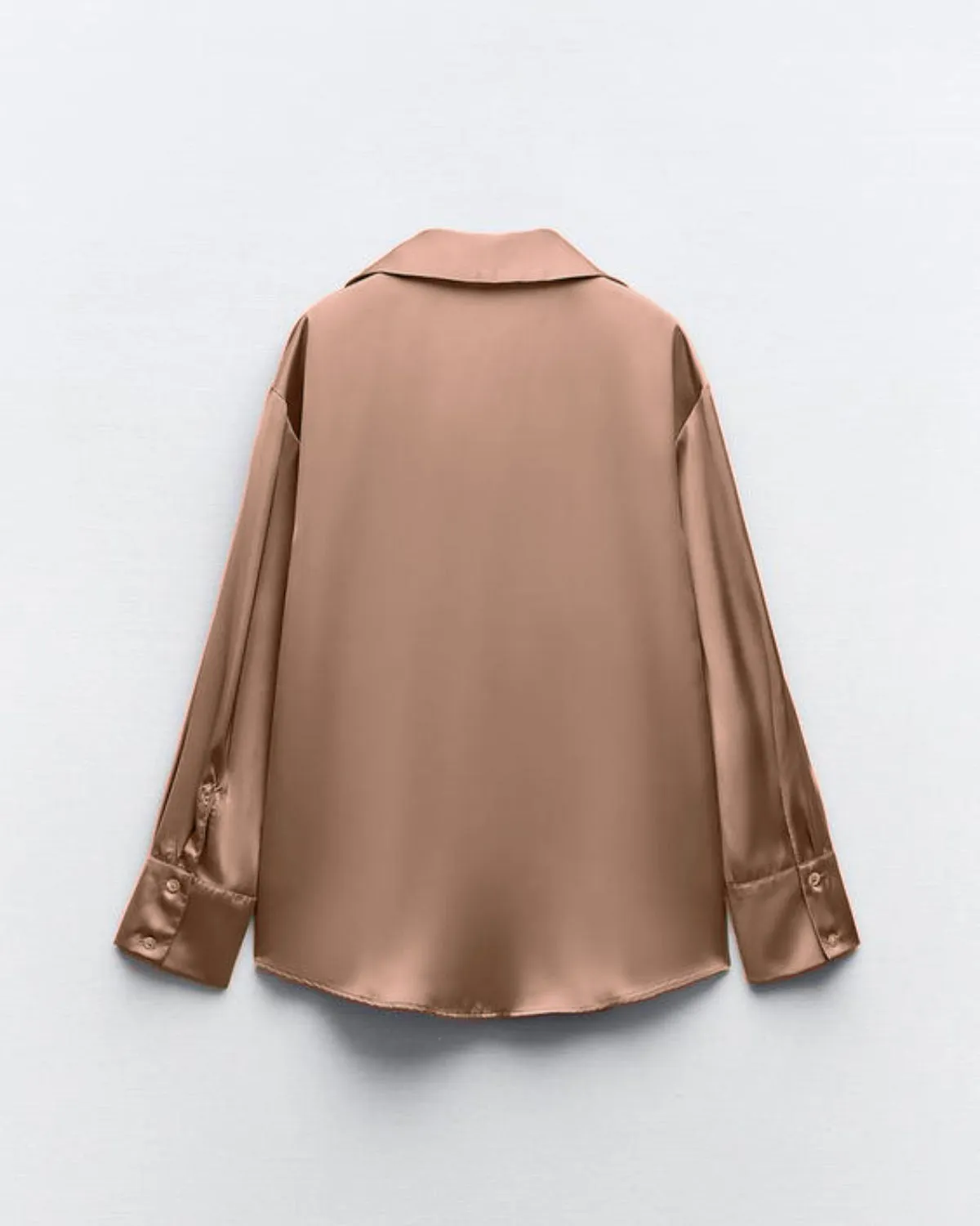 SOLID SATIN SHIRT