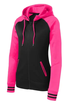 Sport-Tek Women's Sport-Wick Varsity Fleece Full-Zip Hooded Jacket