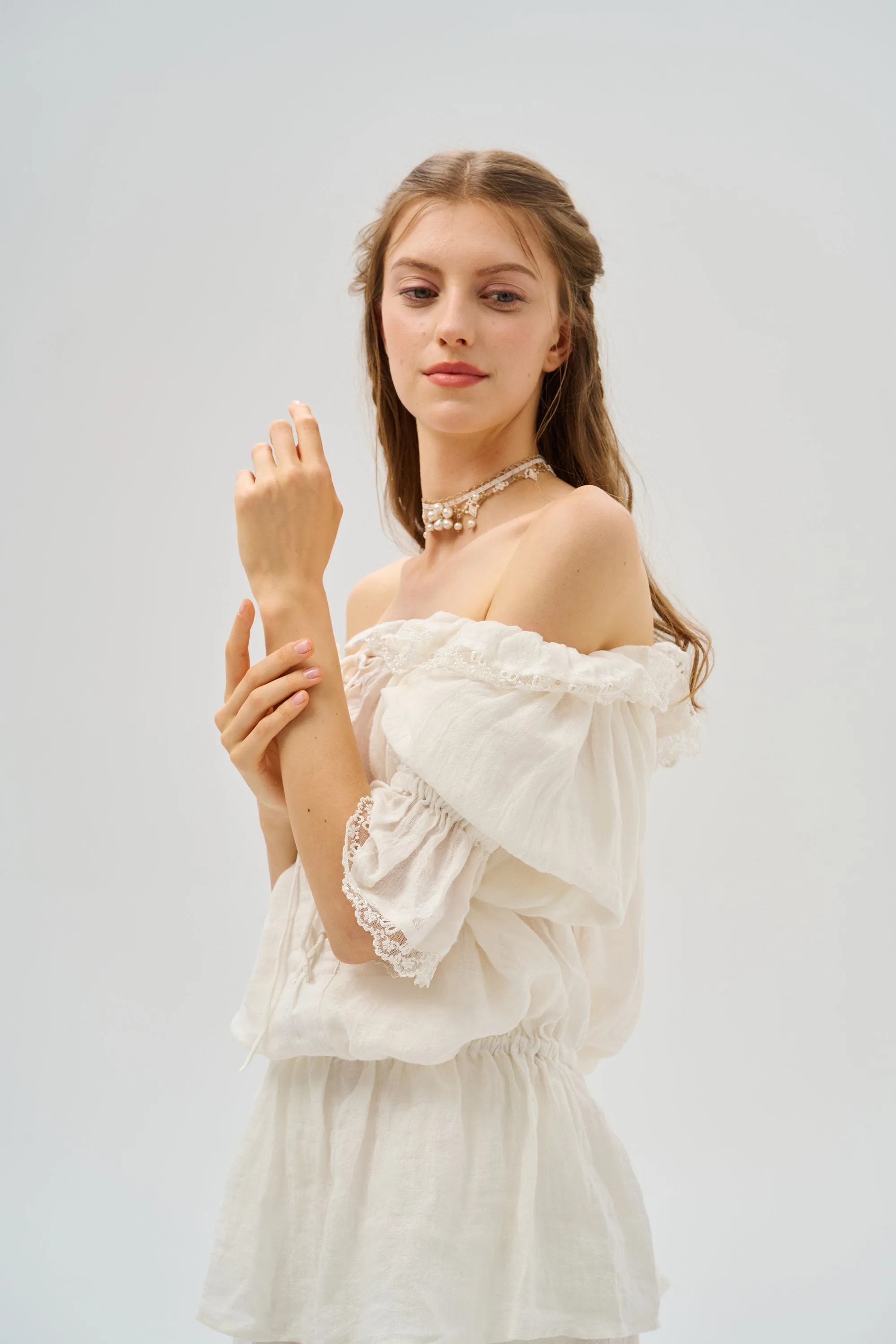 Stella 25 | Ruffled Lace Fairy Blouse