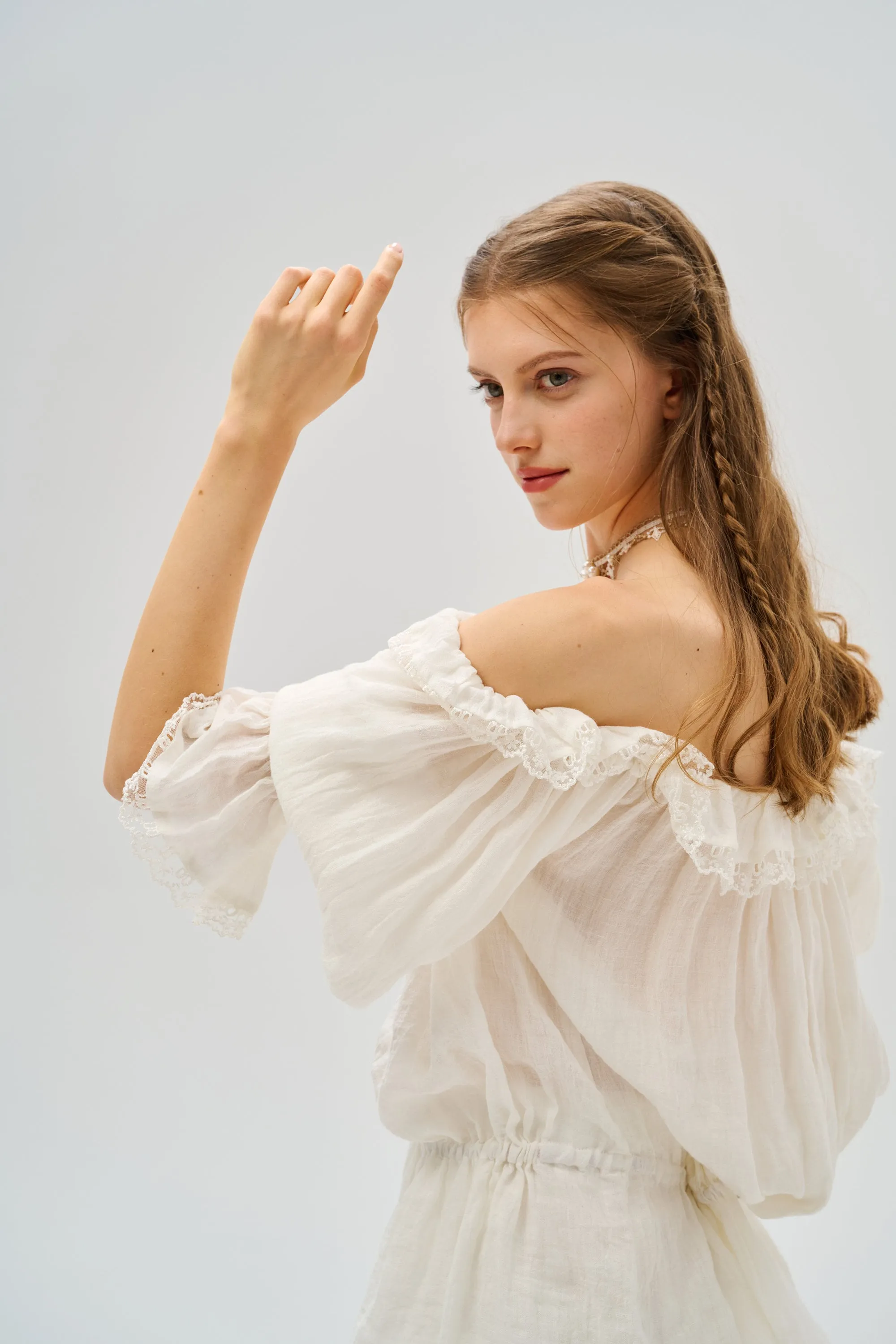 Stella 25 | Ruffled Lace Fairy Blouse